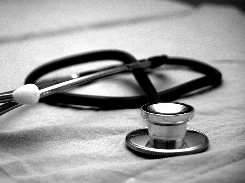 Medical Clinic Closeup of a medical stethoscope