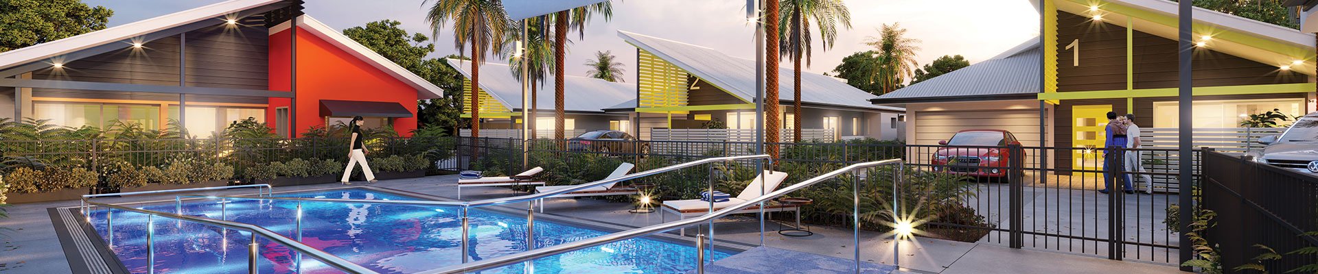 Concept render of facility showing hydrotherapy pool