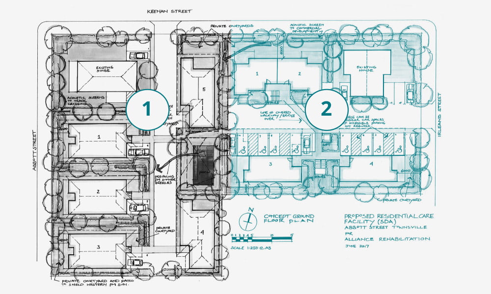 Stage 1 and 2 of development plan