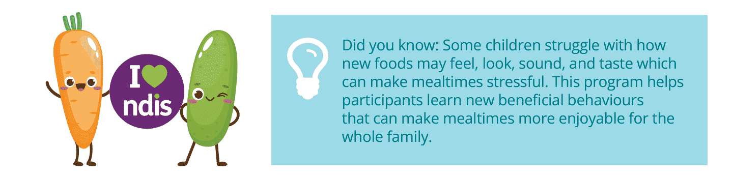 Did you know some children struggle with how new foods may feel, look, sound and taste which make mealtimes stressful.